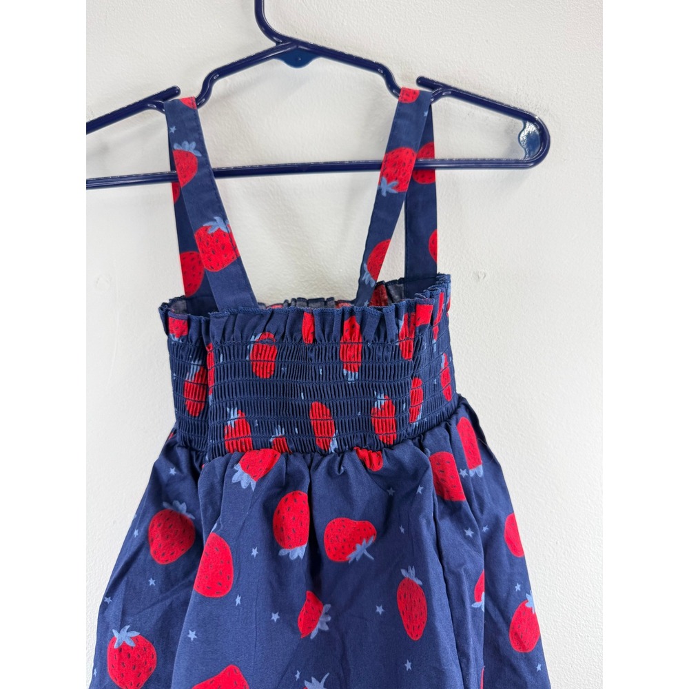 NWT Carters Child of Mine Girls Navy Strawberry Smocked Sundress 5T - Picture 3 of 8
